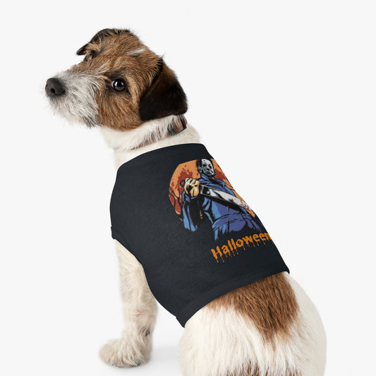 Halloween Pet Tank Top, Spooky Dog Shirt, Cute Cat Costume, Pet Apparel for Halloween, Trick or Treat Outfit