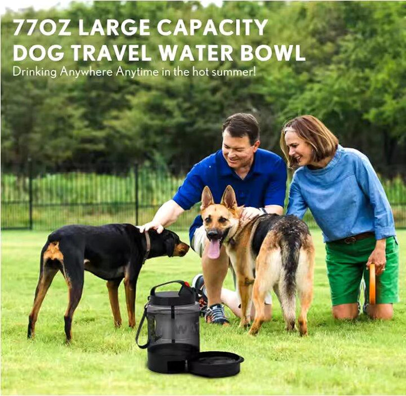Large Capacity 2.2L Pet Travel Water Bottle Outdoor Portable Water Dispenser for Walking Hiking Pet Supplies Slobber Stopper Water Smart