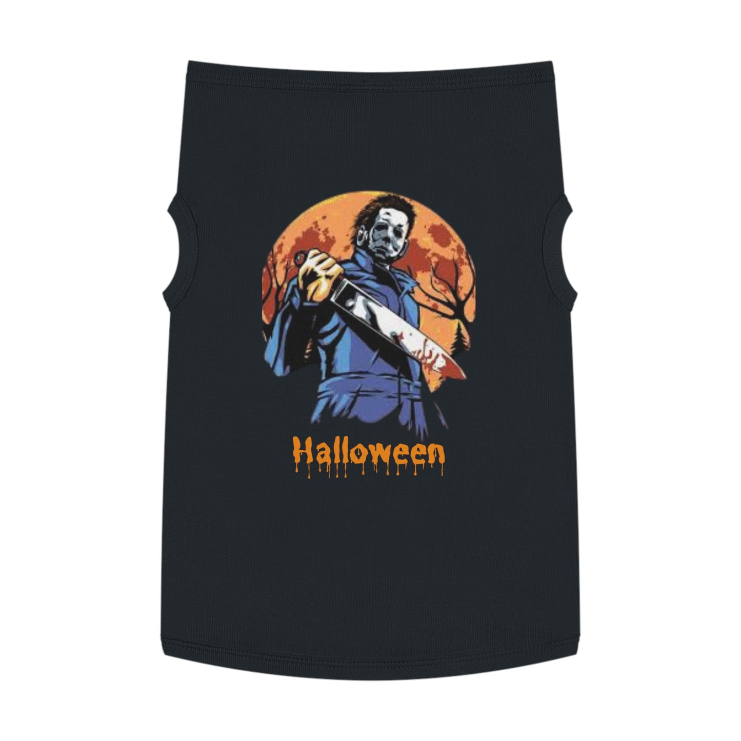 Halloween Pet Tank Top, Spooky Dog Shirt, Cute Cat Costume, Pet Apparel for Halloween, Trick or Treat Outfit