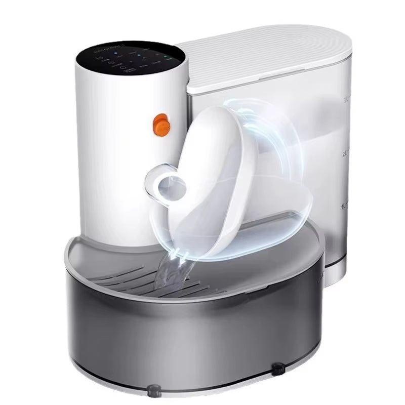Pet Water Fountain Wireless Pour-Over Ultra-Quiet Design Cat Water Dispenser Automatic Dog Water Dispenser Cat Accessories