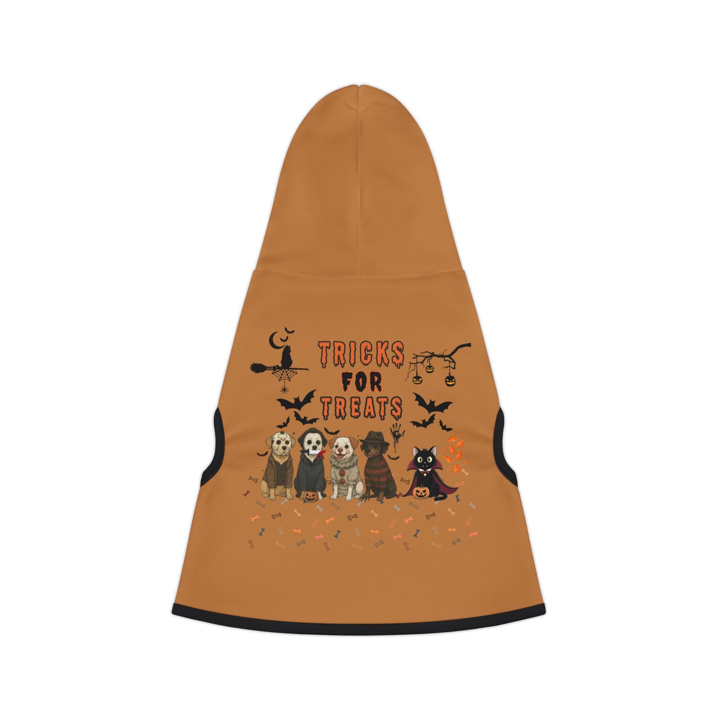 Halloween Pet Hoodie, Cute Dog Sweater, Cozy Cat Apparel, Trick or Treat Costume, Pet Holiday Gift