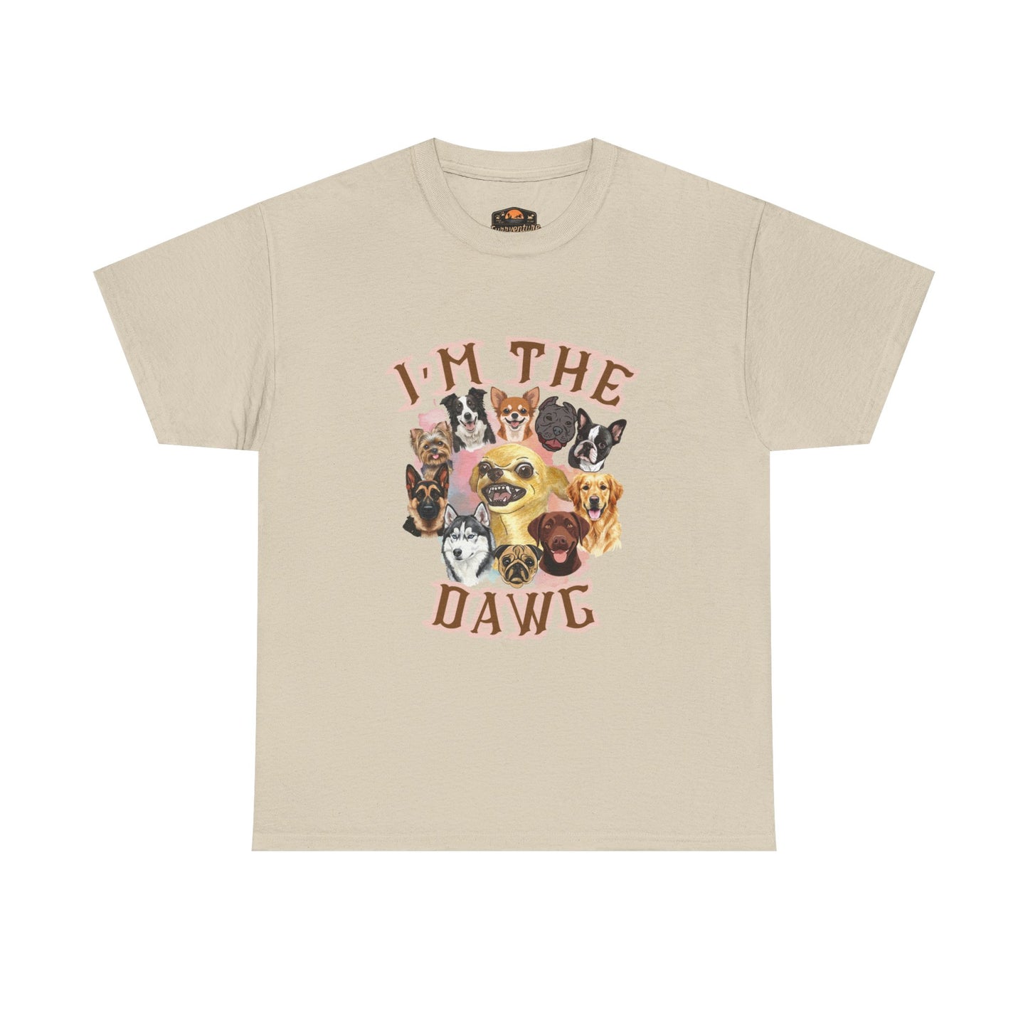 Dog Lover's Unisex Heavy Cotton Tee - I'm The Dawg, Pet Lover Gift, Animal Apparel, Funny Dog Shirt, Casual Wear