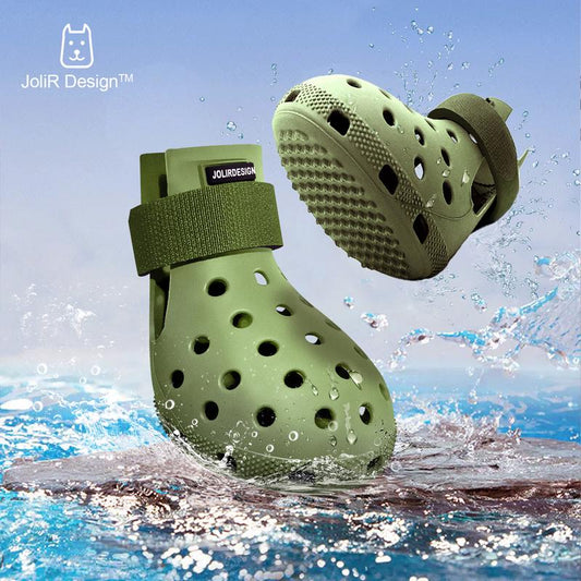 Dog Shoes for Hot Pavement - Dog Shoe for Small & Medium & Large Dogs, Dog Boots Paw Protectors, Easy on & Off, Non-Slip, Waterproof, Easy-Clean Dog Booties for Beach and Snow