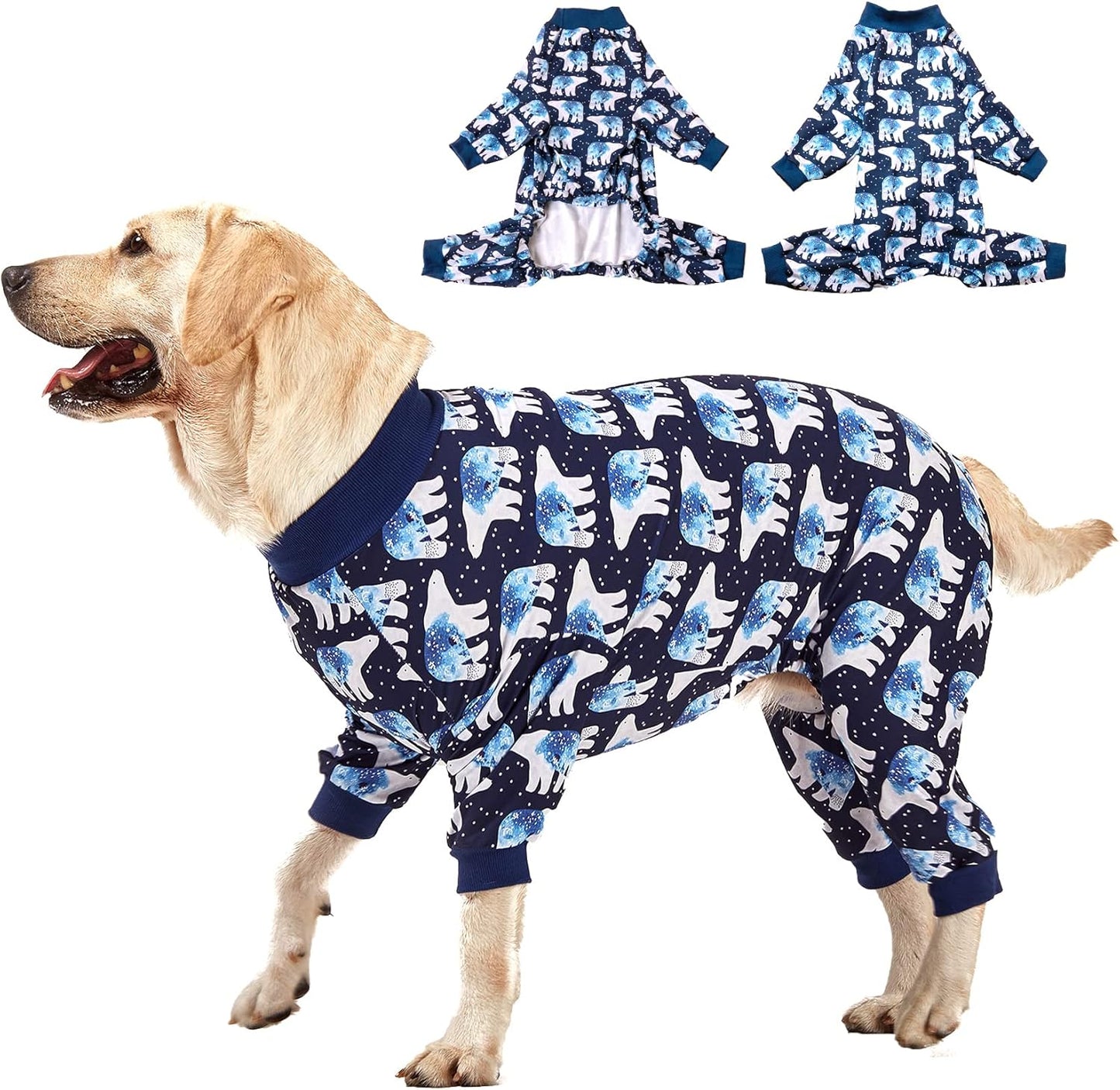 Pitbull Large Dog Clothes, Wound Care/Post Surgery Dog Clothes, Lost World Dinosaurs Print, UV Protection, Pet Anxiety Relief, Large Dog Onesies, Pet Pj'S/L