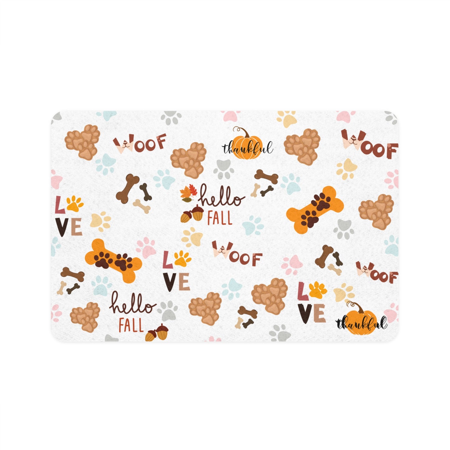 Pet Food Mat with Cute Dog Prints | Personalized Pet Feeding Mat | Dog Food Area Rug | Home Decor for Animal Lovers | Gift for Pet [...]