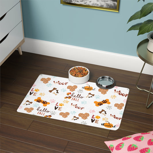 Pet Food Mat with Cute Dog Prints | Personalized Pet Feeding Mat | Dog Food Area Rug | Home Decor for Animal Lovers | Gift for Pet [...]