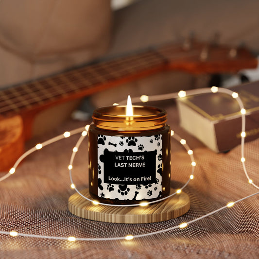 Vet Tech Scented Soy Candle, Pet Lover Gift, Cute Home Decor, Funny Candle, Animal Lover Candle, Office Decor, Relaxation Gift