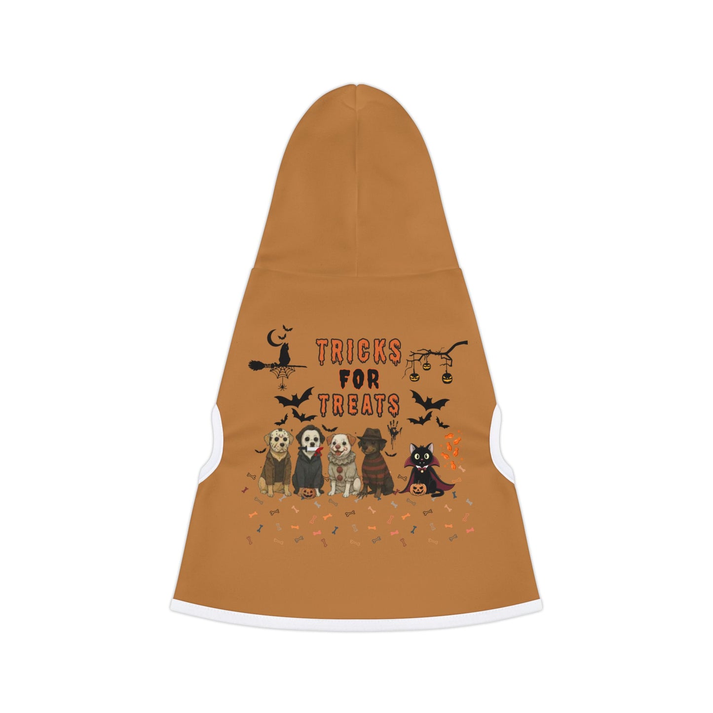 Halloween Pet Hoodie, Cute Dog Sweater, Cozy Cat Apparel, Trick or Treat Costume, Pet Holiday Gift