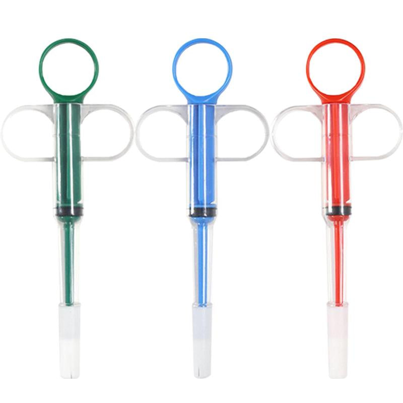 3 Pieces Pet Pill Plunger Popper for Small Cats Dogs Pill Gun Dispenser Shooter Pet Piller Soft Tip Tablet Syringe Pusher Animal Medicine Feeder for Feeding(Green+Red+Blue)